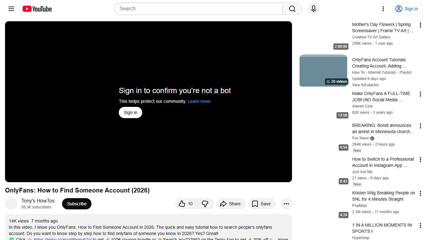 OnlyFans: How to Find Someone Account (2026) - YouTube
